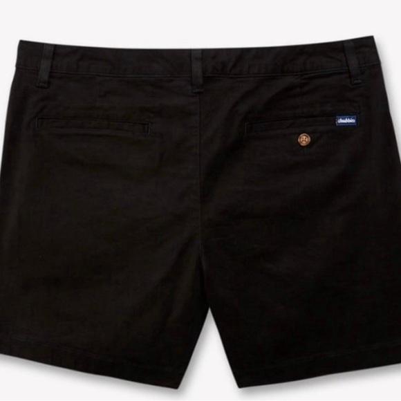 Chubbies Chino short 7” size 33, Dark N Stormies, Black, Flat Front - Picture 5 of 5